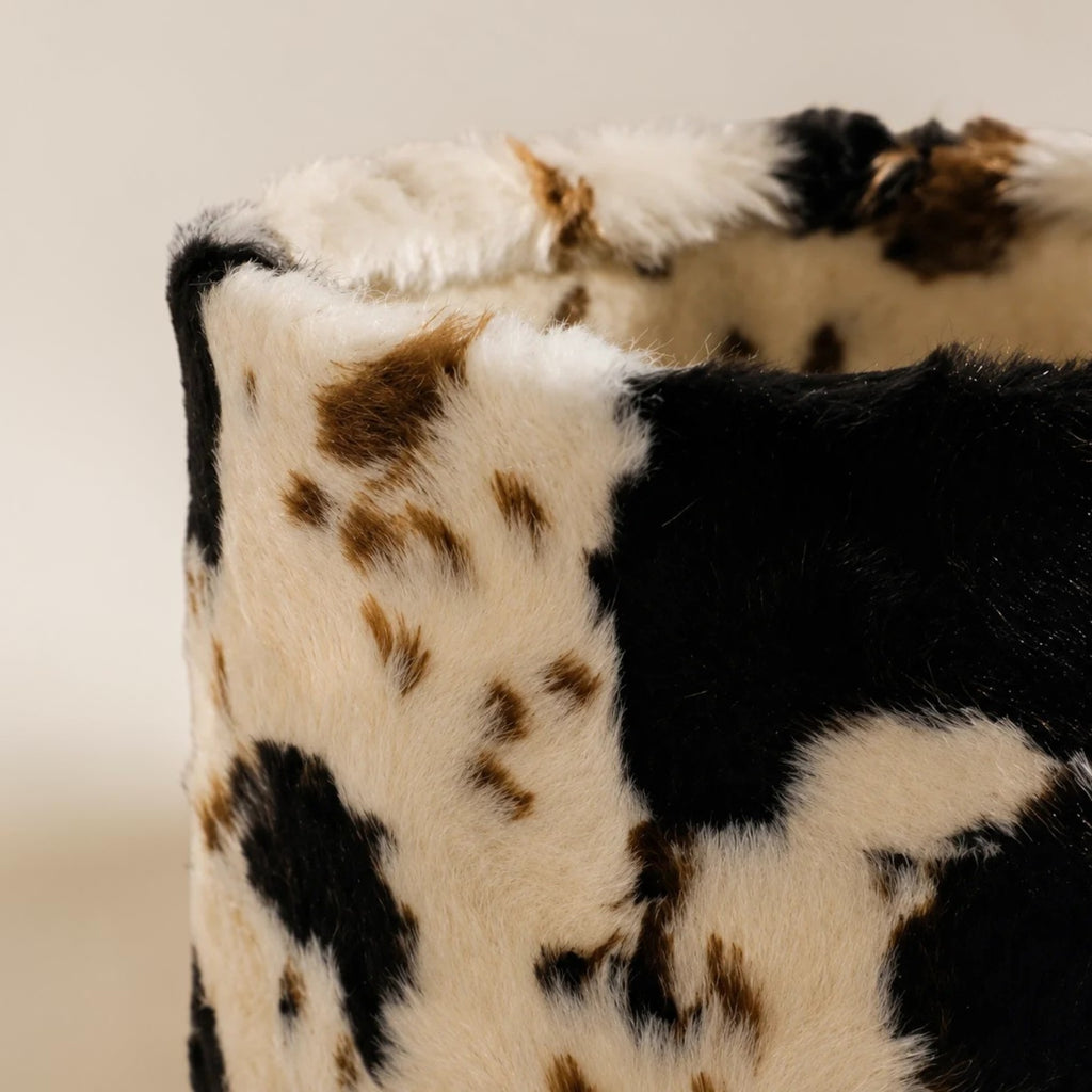 Mid-Century Modern Cow Print Floor Lamp